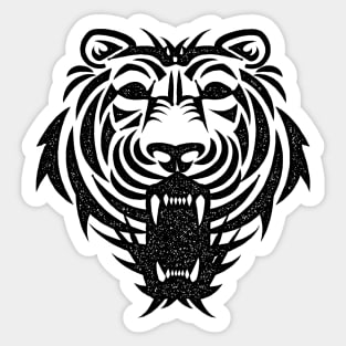 ✪ Tiger head / Vintage ink style / Tattoo ✪ Sticker